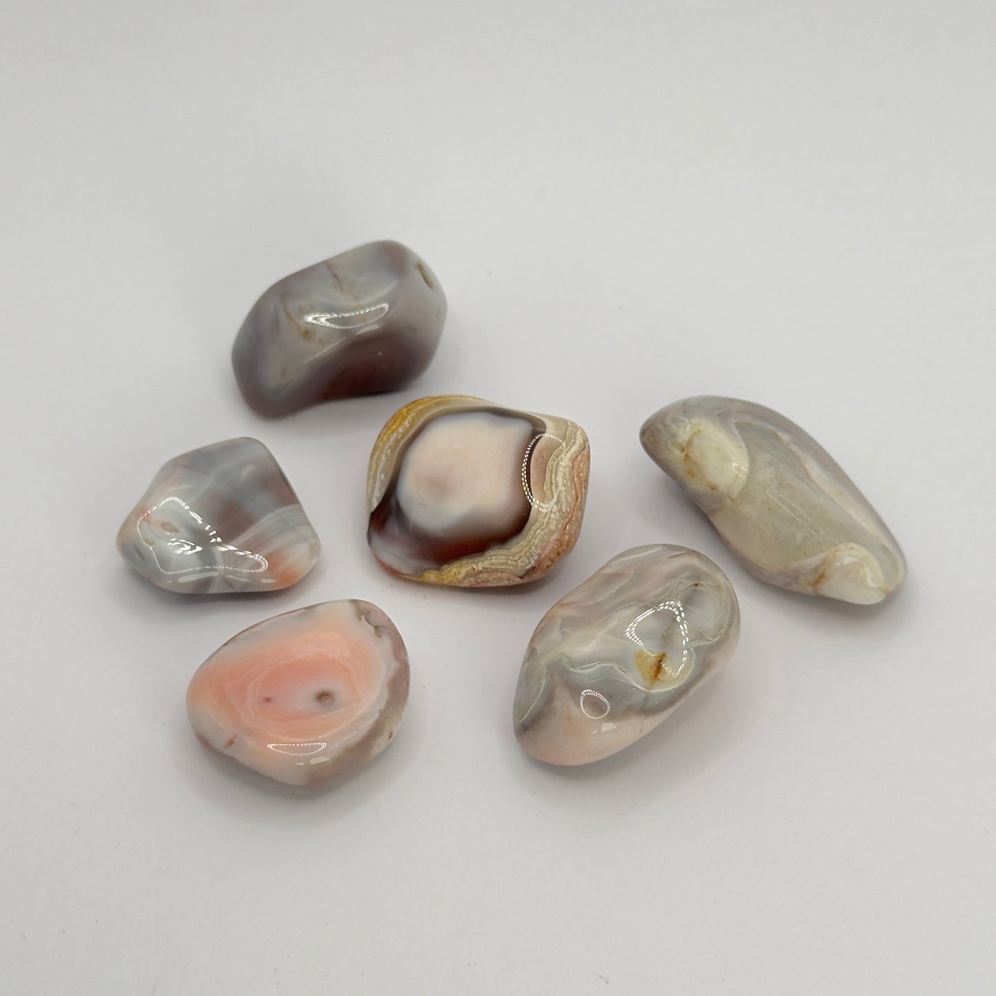 PINK BOTSWANA AGATE TUMBLESTONES