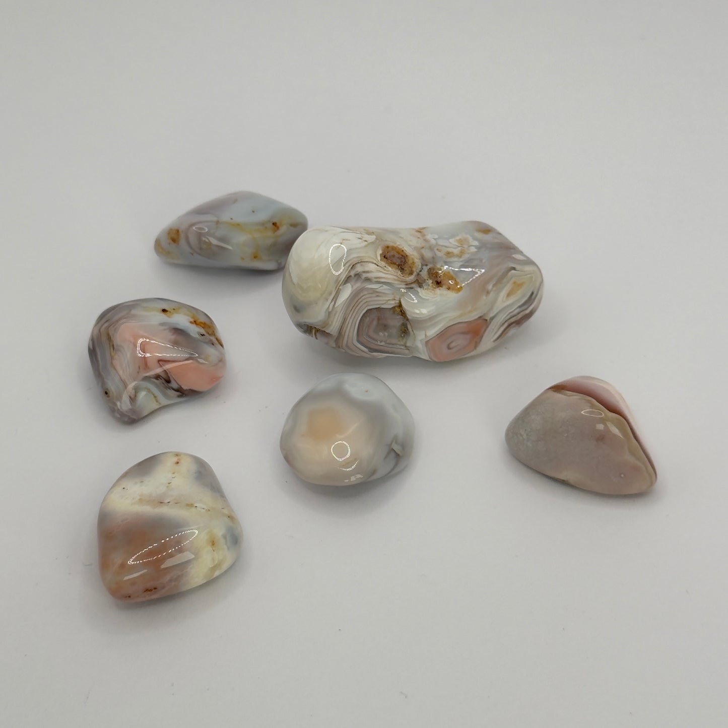 PINK BOTSWANA AGATE TUMBLESTONES
