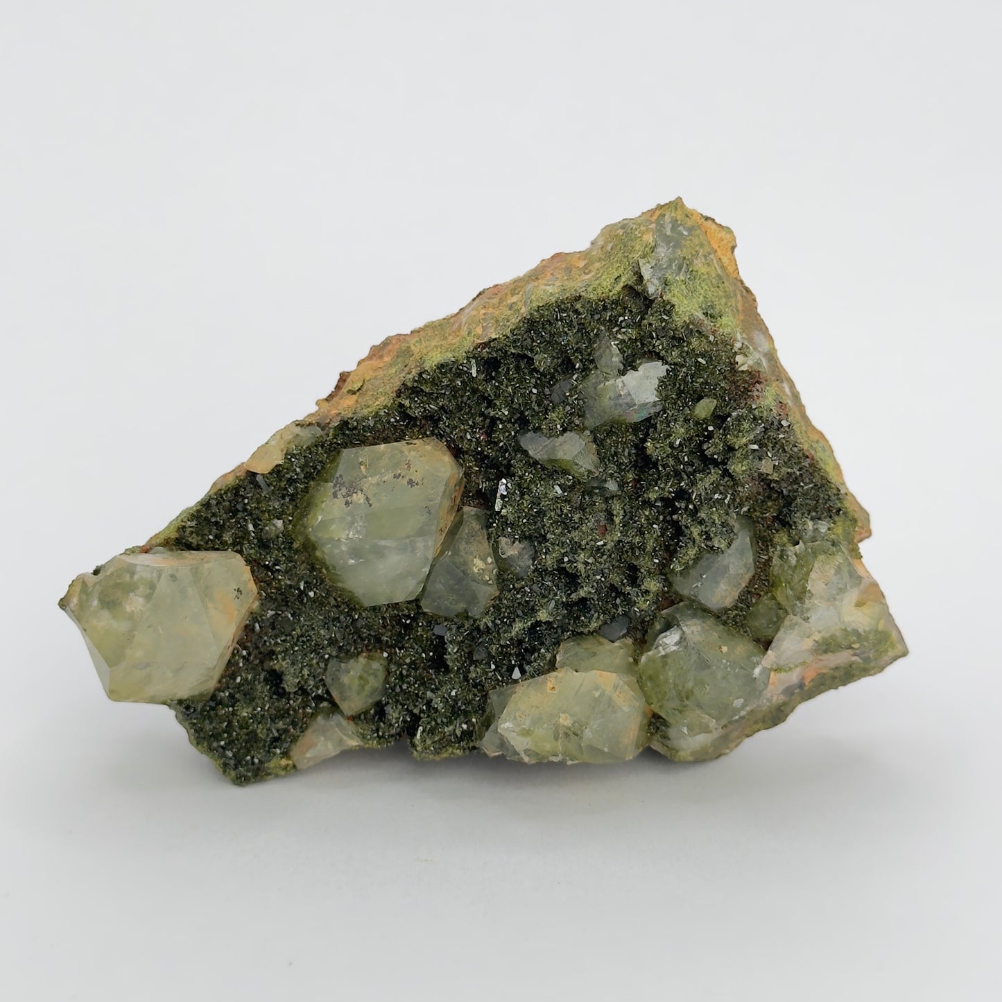 FOREST EPIDOTE CLUSTER WITH QUARTZ