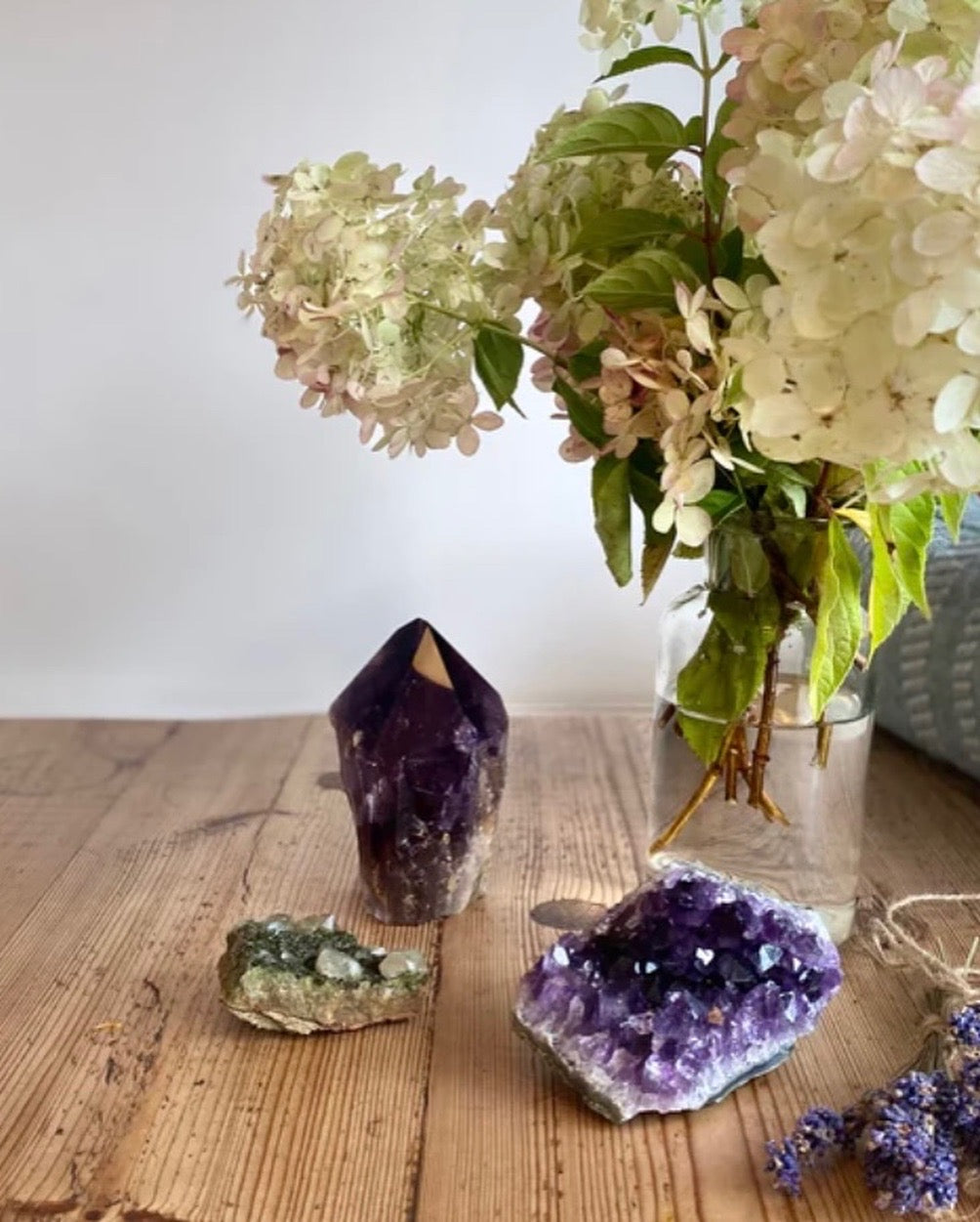 Amethyst druze quartz cluster