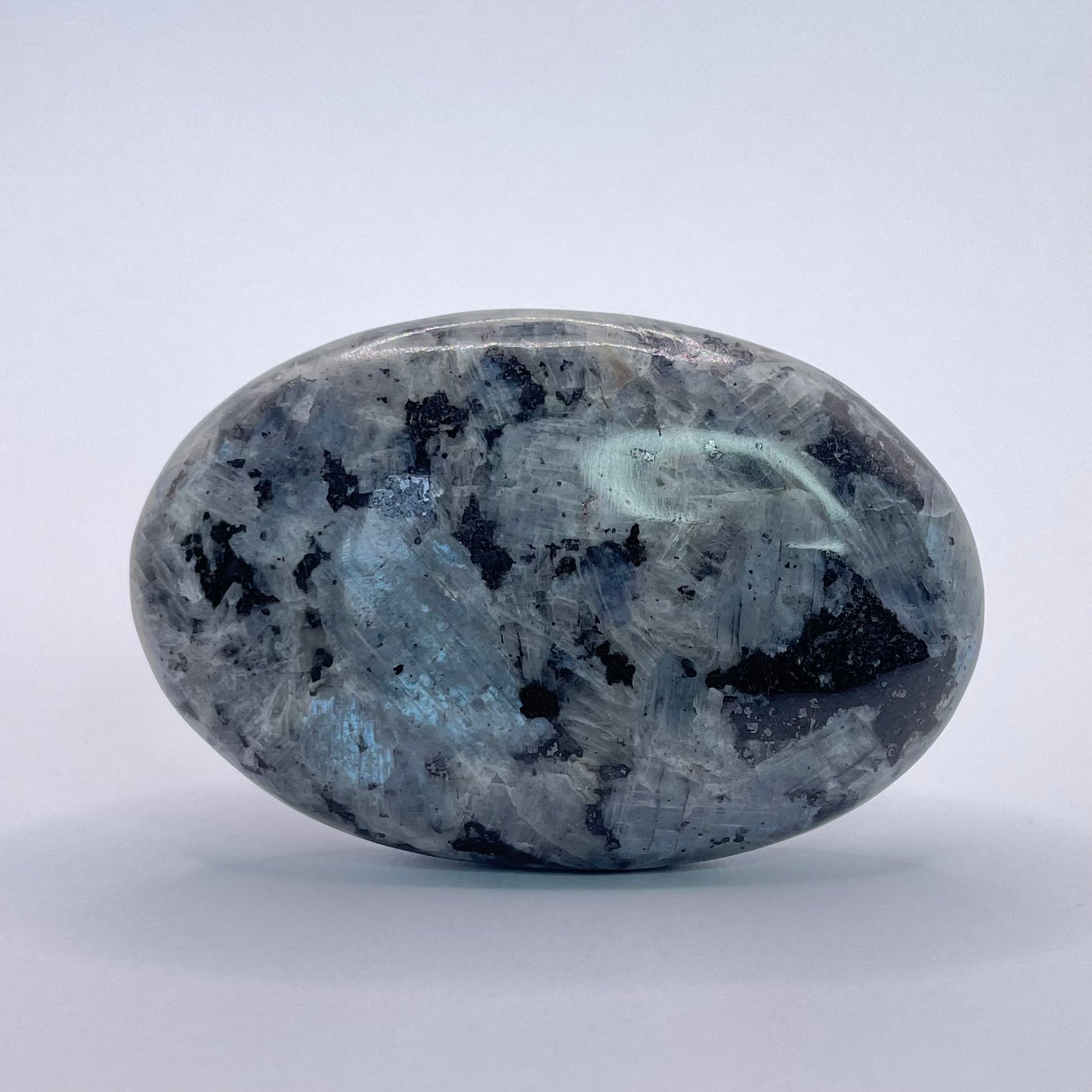 LARVIKITE PALM STONE