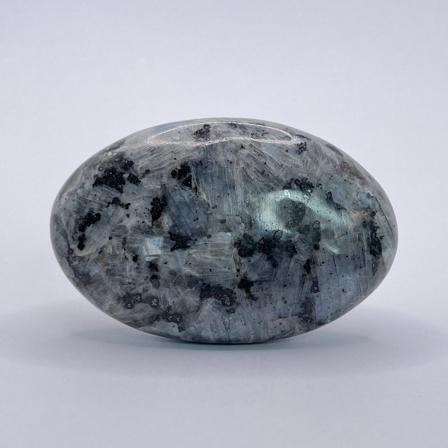 LARVIKITE PALM STONE