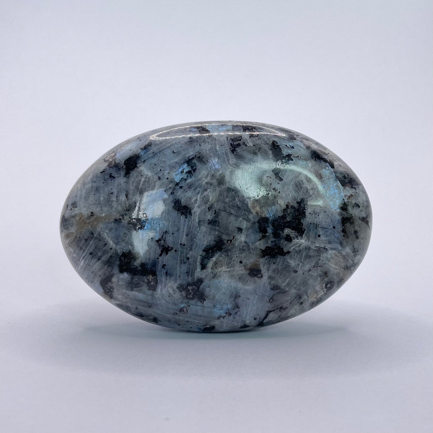 LARVIKITE PALM STONE