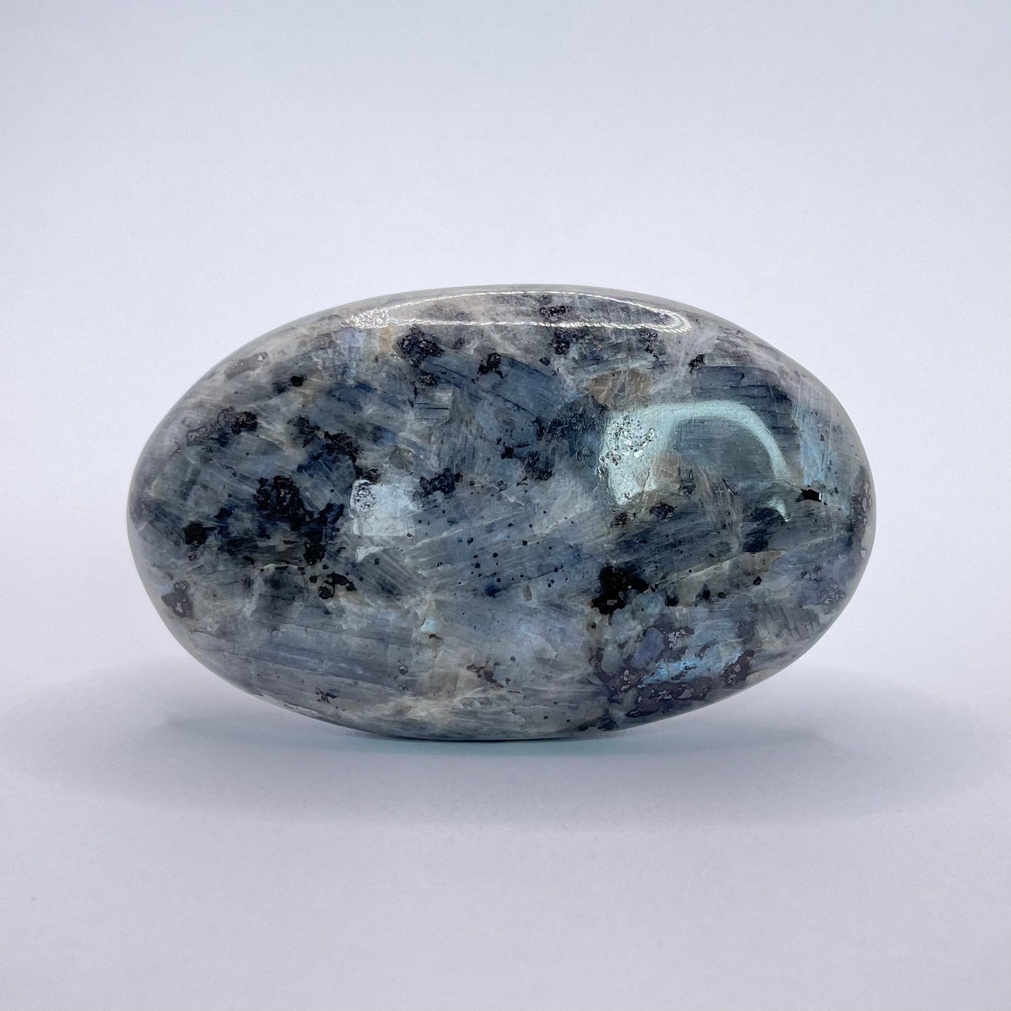 LARVIKITE PALM STONE