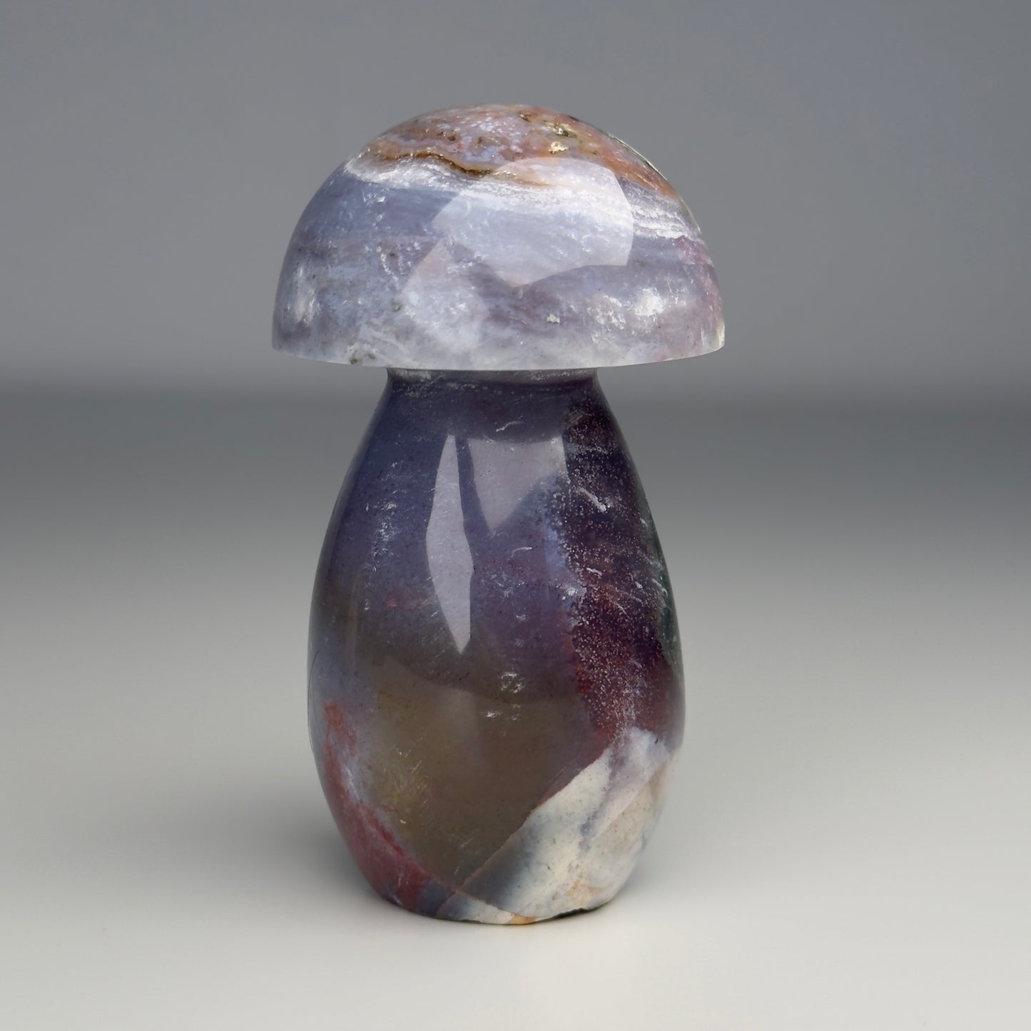 OCEAN JASPER CARVED TOADSTOOL