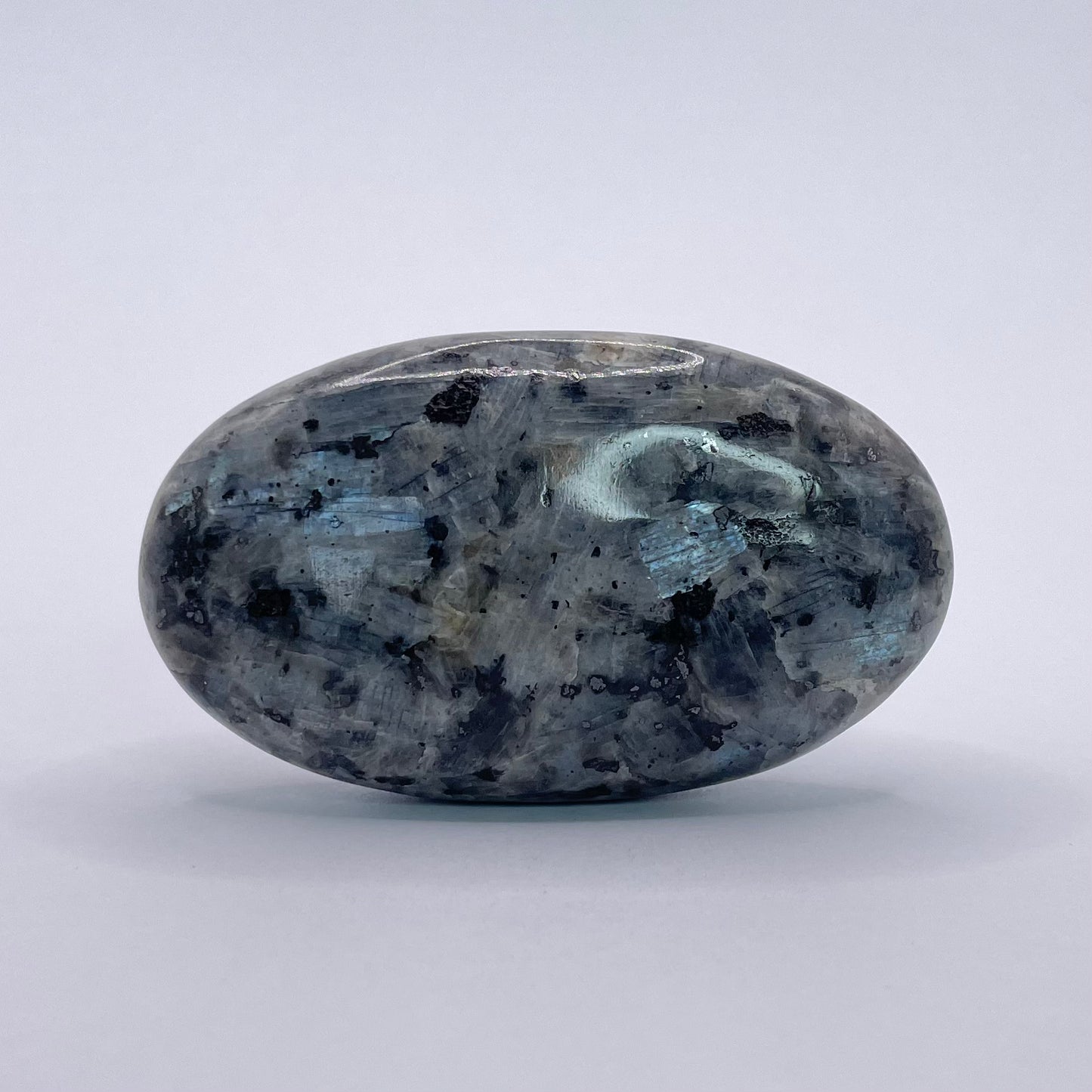 LARVIKITE PALM STONE