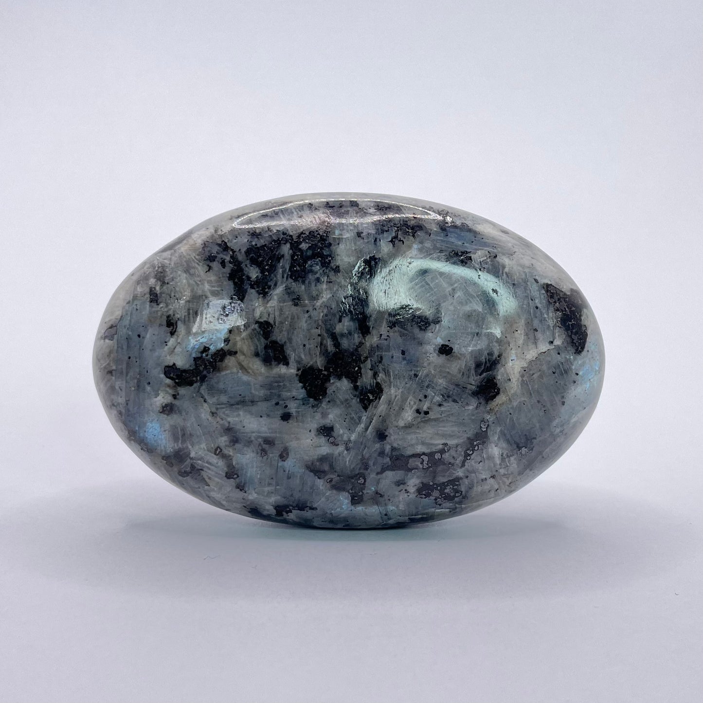 LARVIKITE PALM STONE