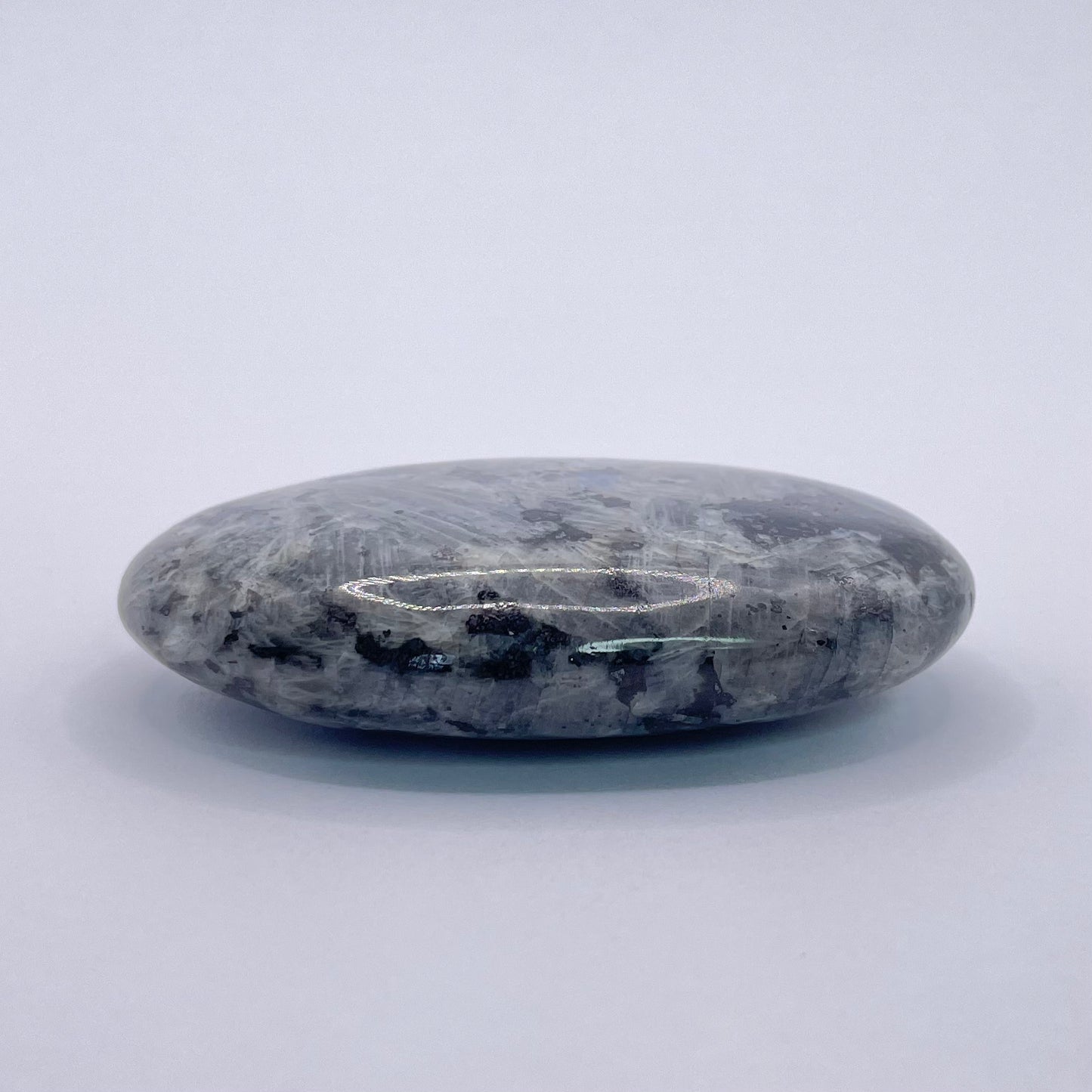 LARVIKITE PALM STONE