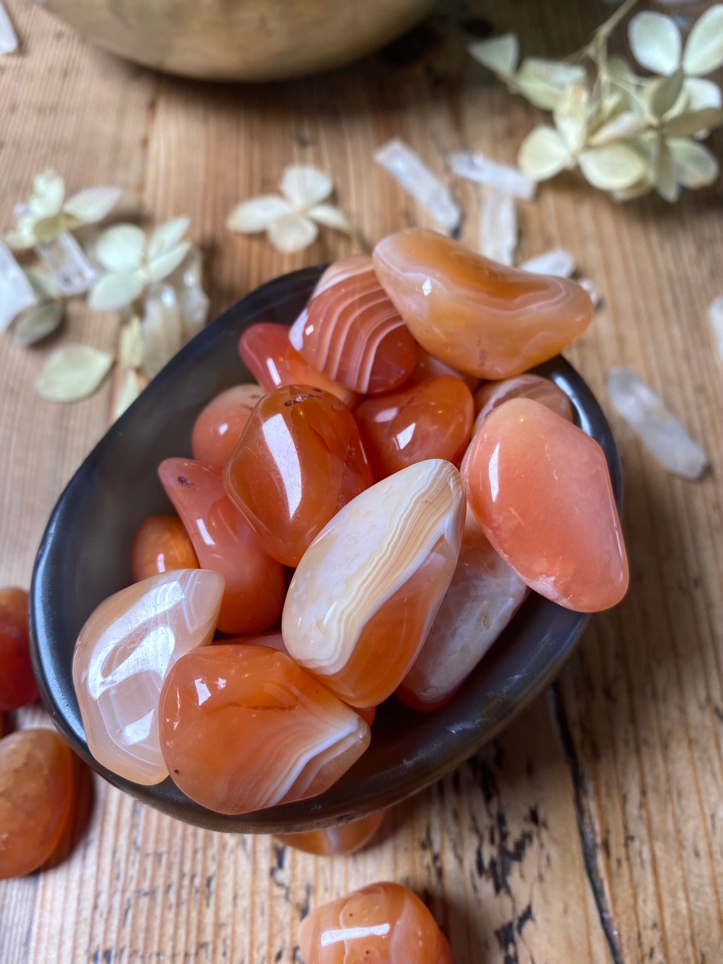 CARNELIAN BANDED AGATE TUMBLESTONES