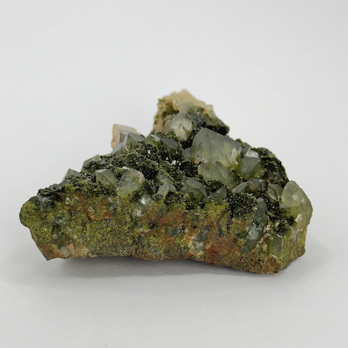 FOREST EPIDOTE CLUSTER WITH QUARTZ