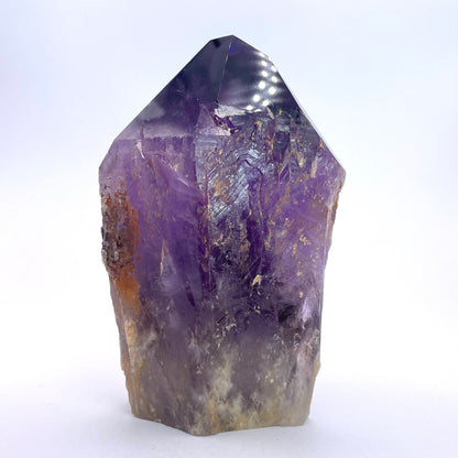 AMETHYST HALF POLISHED TOWER