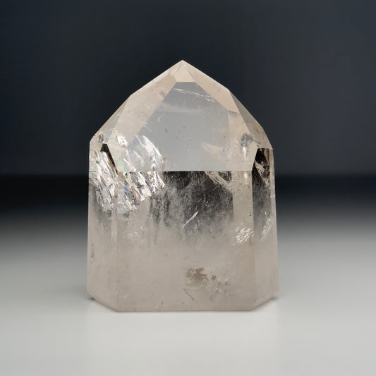 clear quartz tower