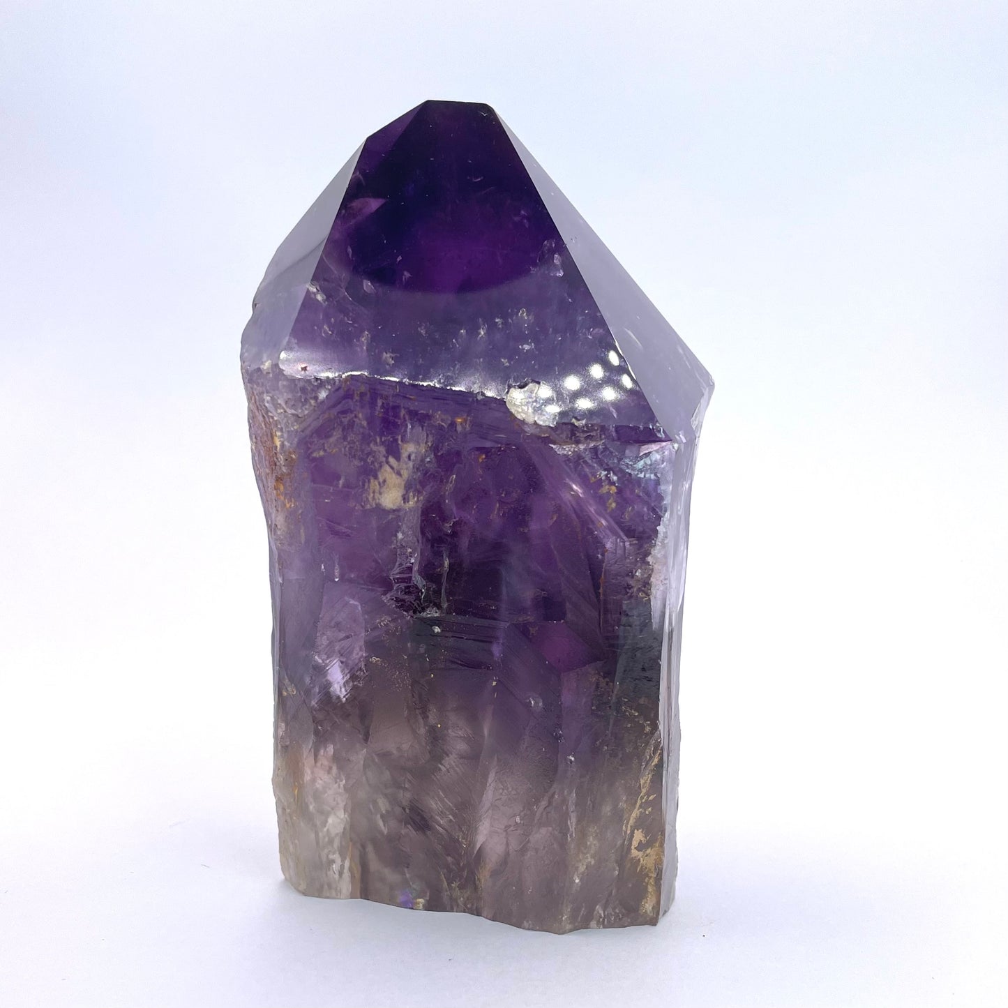 AMETHYST HALF POLISHED TOWER