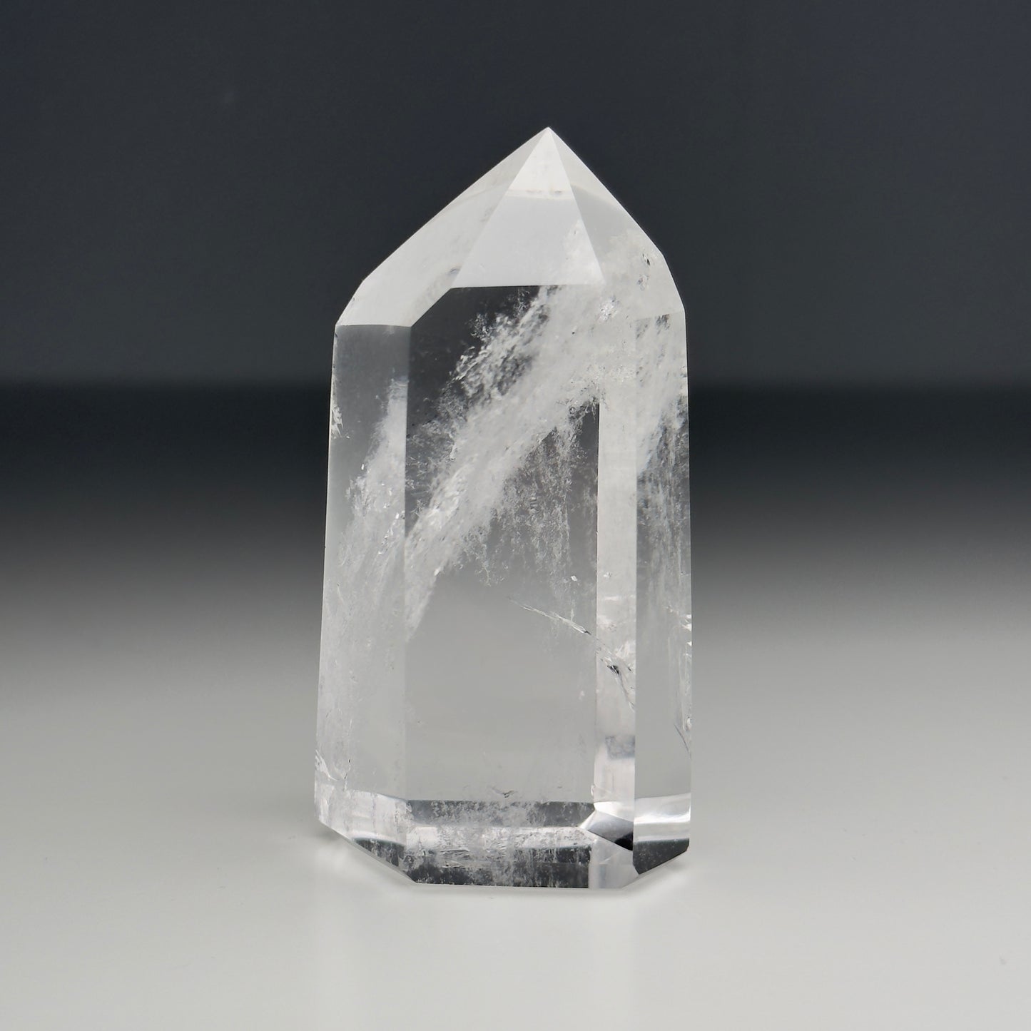 clear quartz tower