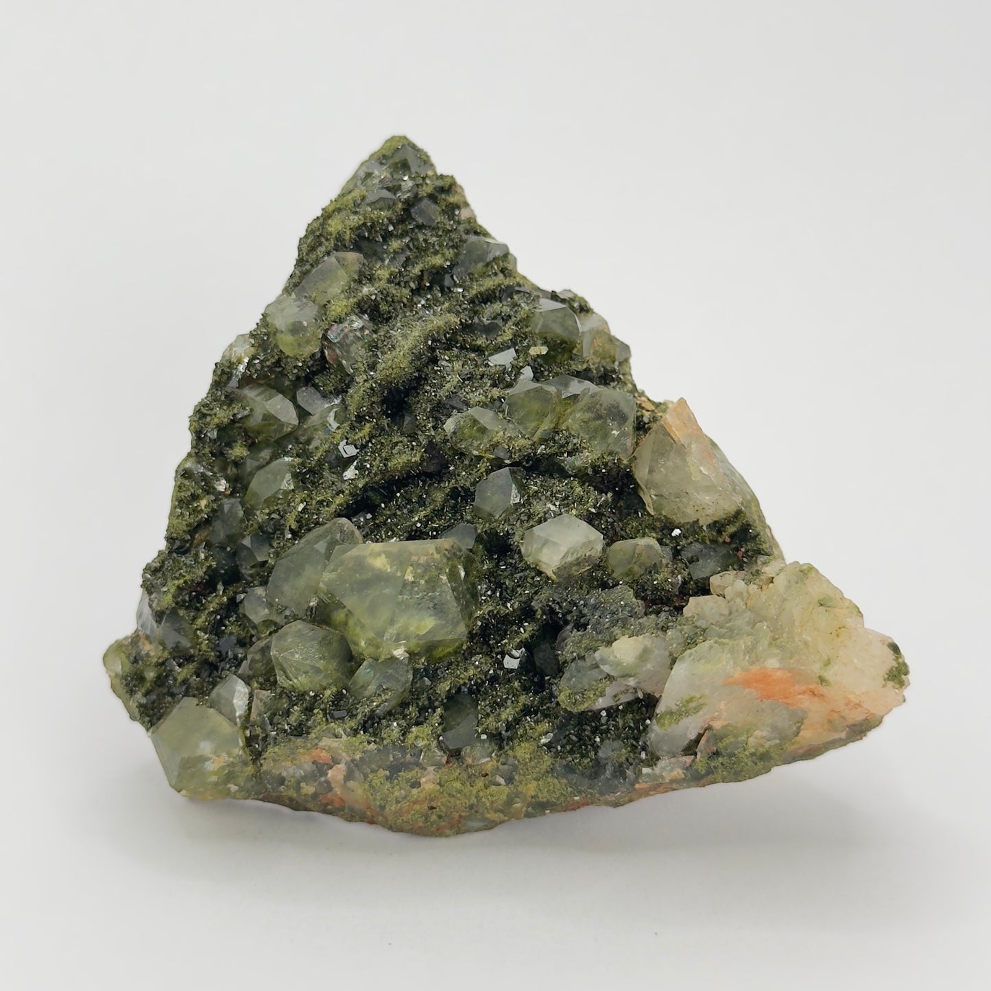 FOREST EPIDOTE CLUSTER WITH QUARTZ