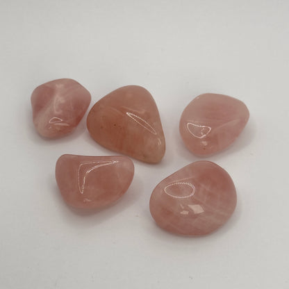 rose quartz tumblestones