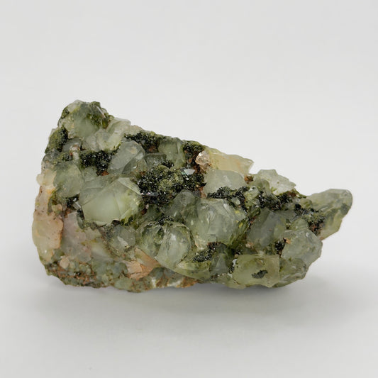 forest epidote cluster with quartz