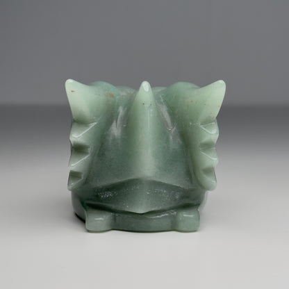 green aventurine dragon head carving