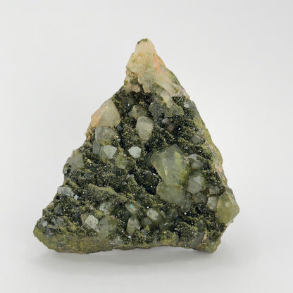FOREST EPIDOTE CLUSTER WITH QUARTZ