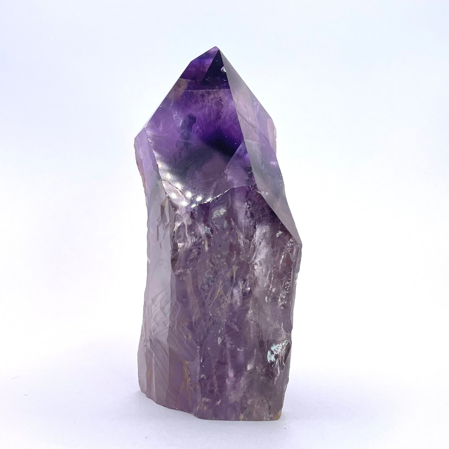 amethyst half polished tower