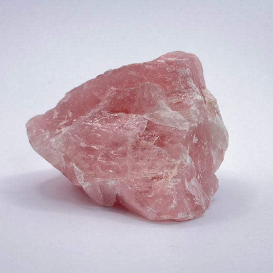 raw rose quartz