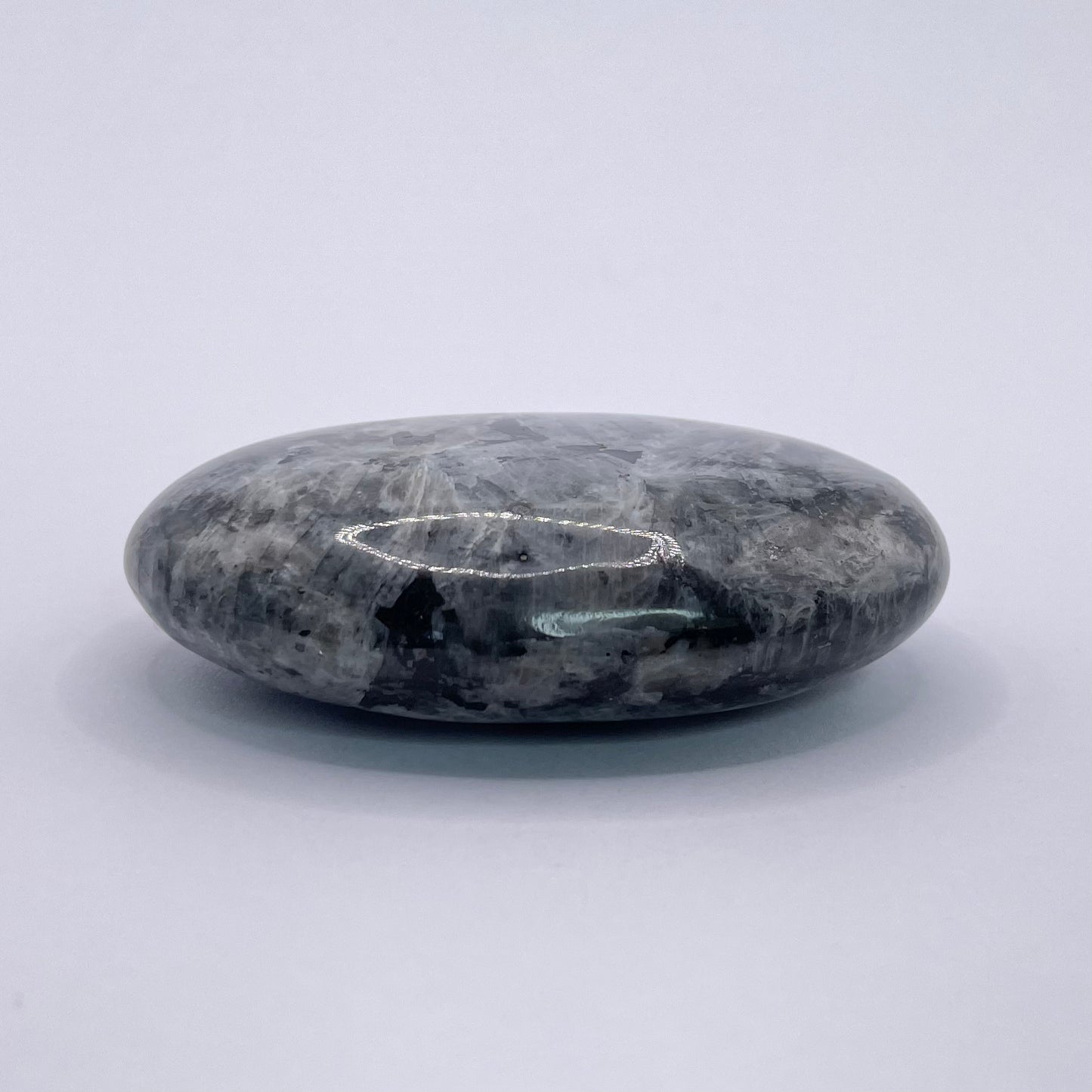 LARVIKITE PALM STONE