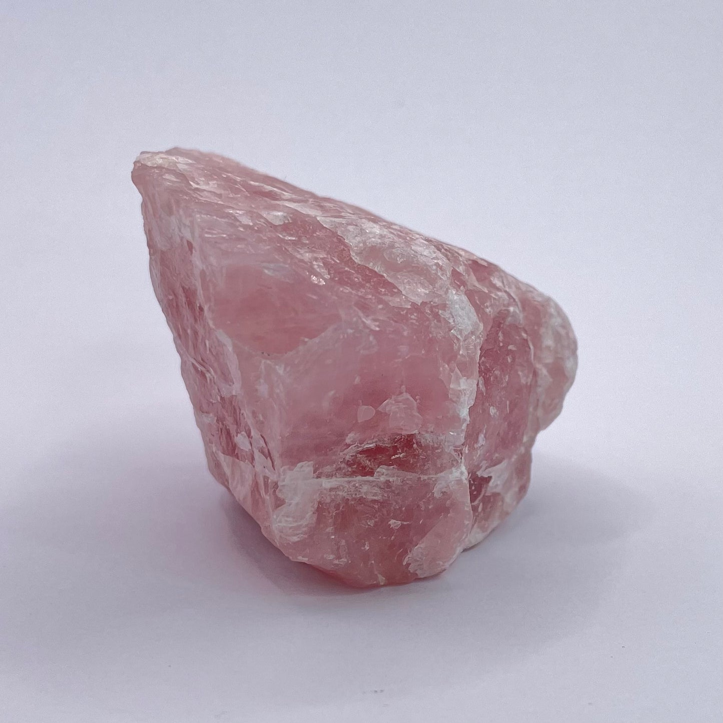 raw rose quartz