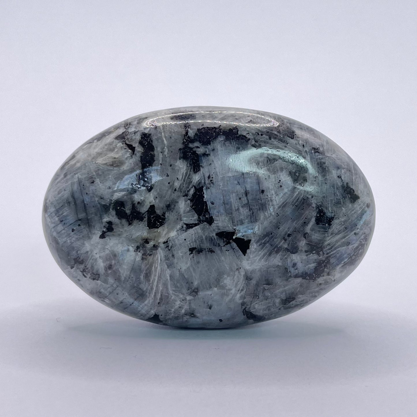 LARVIKITE PALM STONE