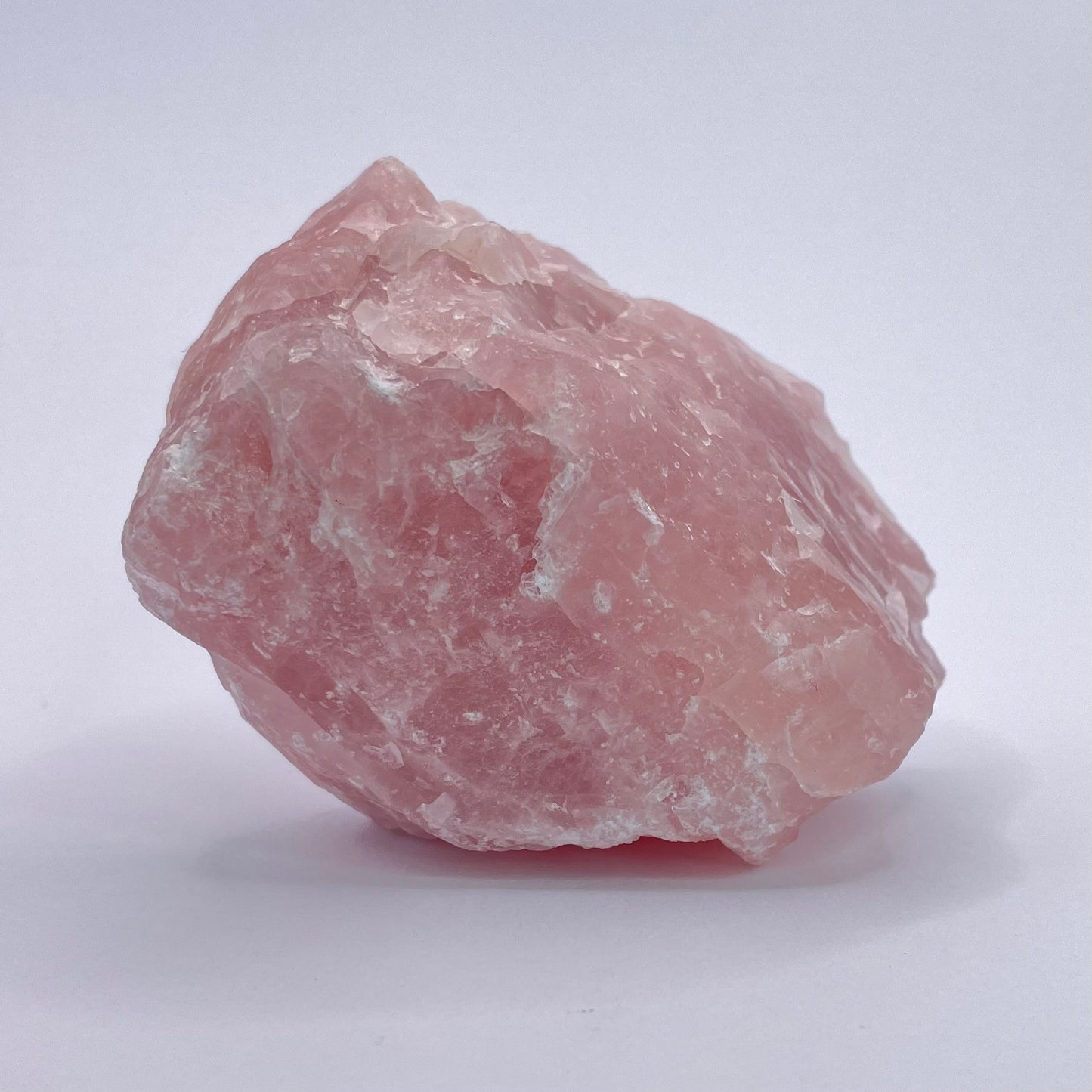 raw rose quartz