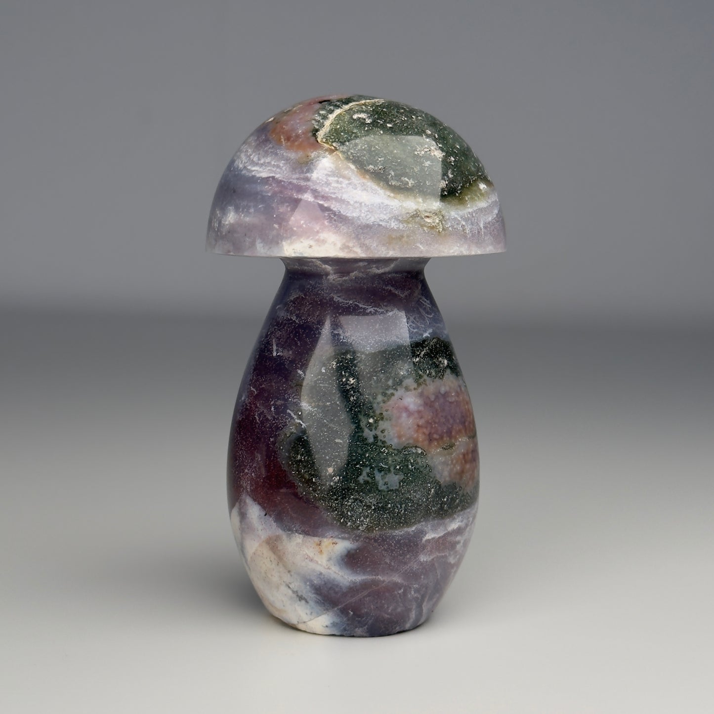 OCEAN JASPER CARVED TOADSTOOL