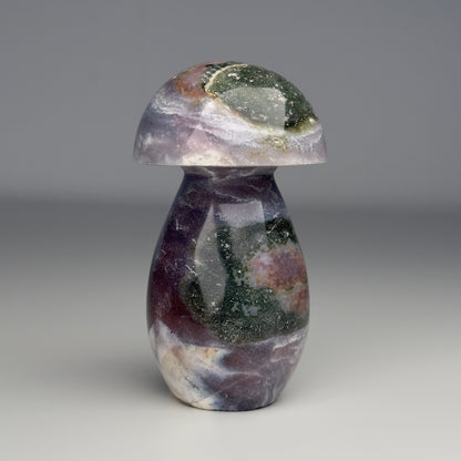 OCEAN JASPER CARVED TOADSTOOL