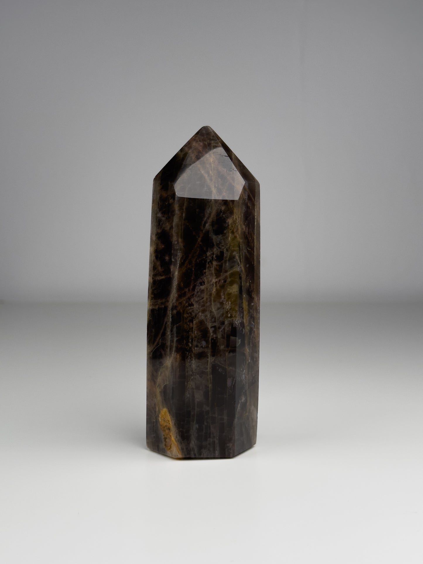 black moonstone point