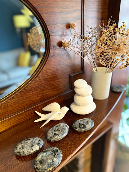 LARVIKITE PALM STONE