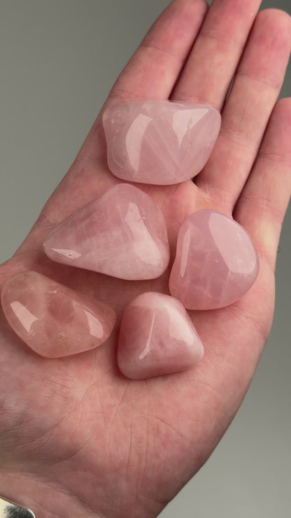 rose quartz tumblestones